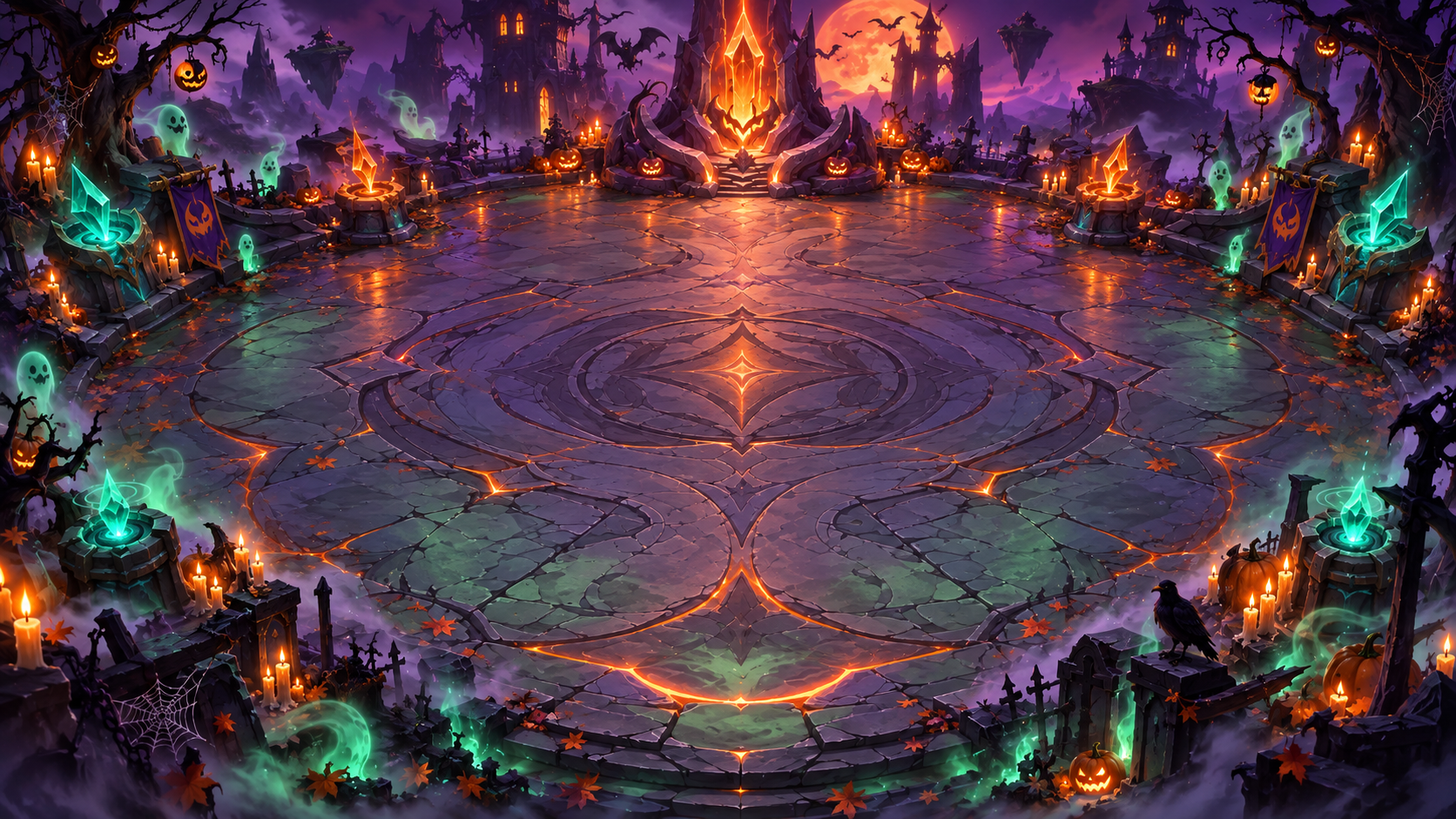 Halloween aréna kinézet